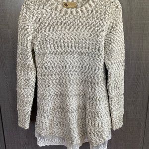 Katsumi Sweater/Sweater Dress with Lace Detailing